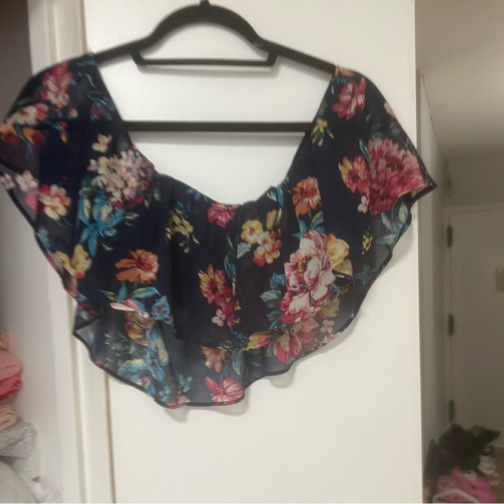 Floral Off-Shoulder Top and pants set